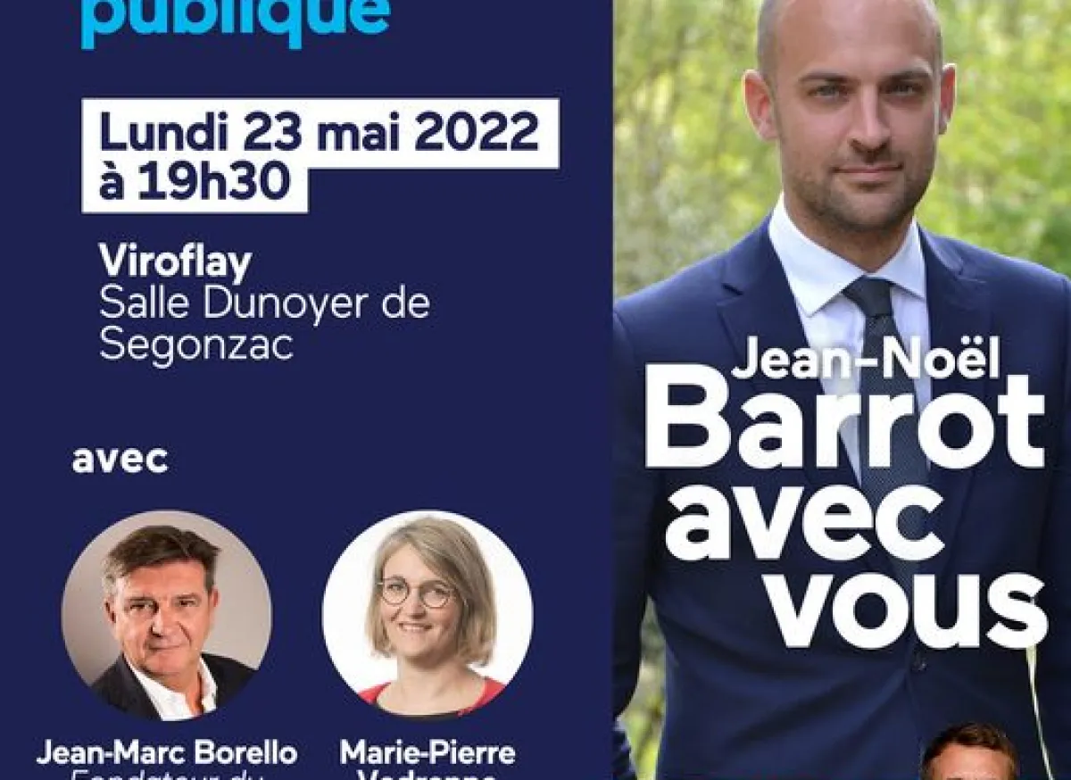 Reunion de camapgne Jean-Noël_Barrot-JNB, 23 mai