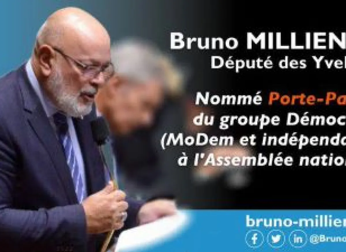 Bruno_Millienne-BM, porte-parole du groupe MoDem