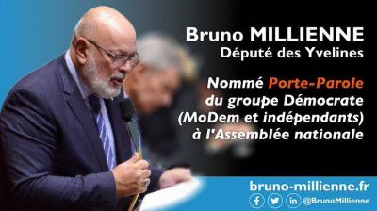 Bruno_Millienne-BM, porte-parole du groupe MoDem