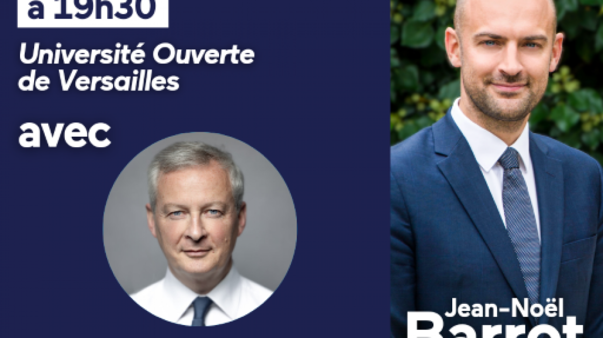 réunion publique Jean-Noël_Barrot-JNB-Bruno Le Maire 29 septembre